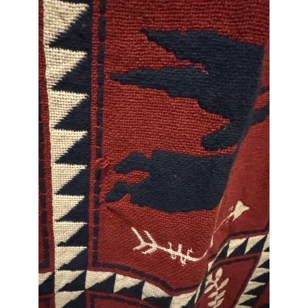 The Rug Barn Country Quilt Woven Throw Blanket 46x67 USA Cotton New w/ Tag